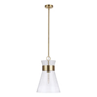 Mariana Home - Amelia 1 Light Pendant - Brass