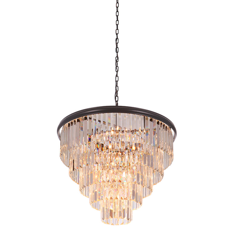 Art Deco Chandelier - Large - Black