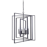 Mariana Home - Bismarck 8 Lt Pendant - Black