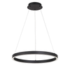 Black LED Ring Chandelier