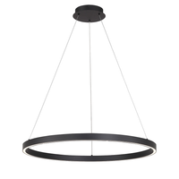 Black LED Ring Chandelier
