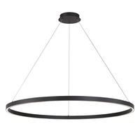 Black LED Ring Chandelier