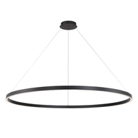 Black LED Ring Chandelier