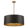 Mariana Home - Lark Eight Light Pendant - Black and Brass
