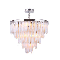 Botanical 13 Light Chandelier - Polished Nickel