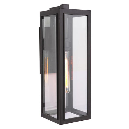 Alpine Large LED Outdoor Wall Lamp - Black