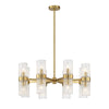 Charlotte 16 Light Chandelier - Brass