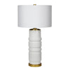 Mariana Home - Eliza One Light Table Lamp - White Ceramic and Gold Leaf - 130040
