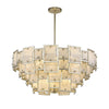 Mariana Home - Skyler 16 Light Pendant - Silver Leaf Finish - Art Glass - 251628