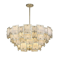 Mariana Home - Skyler 16 Light Pendant - Silver Leaf Finish - Art Glass - 251628