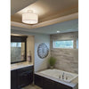 Drum Pendant - Satin Nickel - Medium